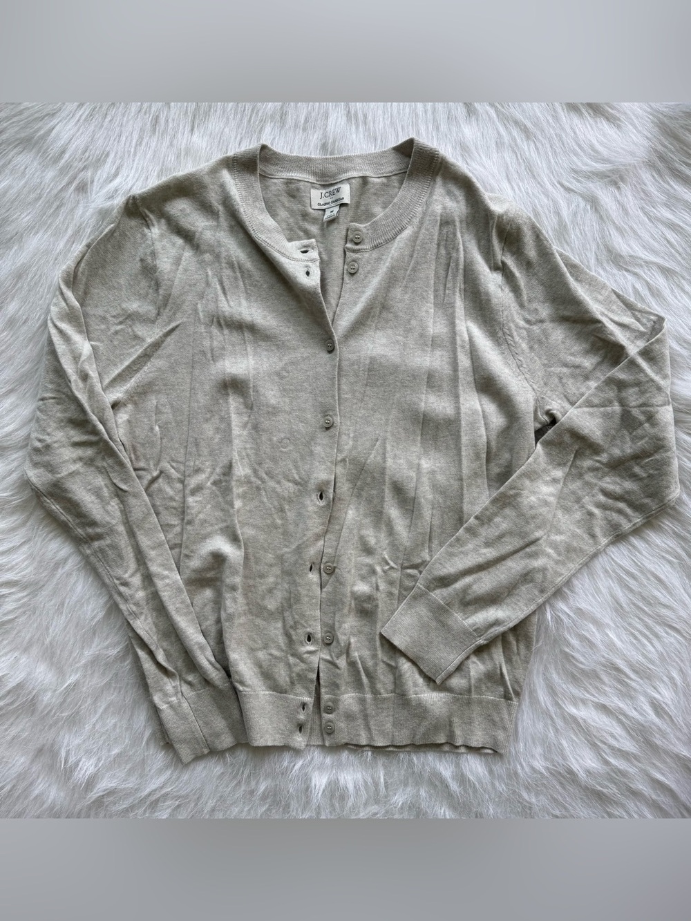 NWOT J. CREW Classic Cardigan 🤍🩶